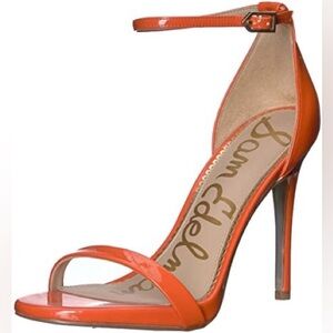 Sam Edelman Ariella Heeled Sandal, tangelo, 8.5, new in box